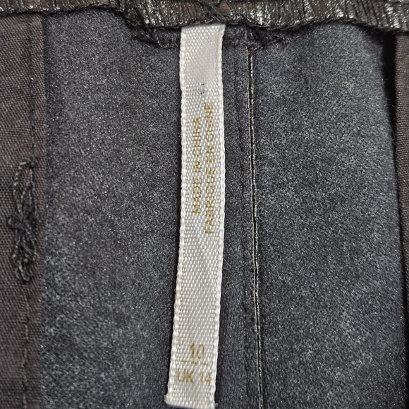 Free People Star-Crossed Lovers Vegan Leather Pants Size 10 - Picture 7 of 10